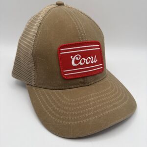 Huckberry Coors Banquet Waxed Cotton Canvas Hat Cap Trucker 6-Panel Limited Ed